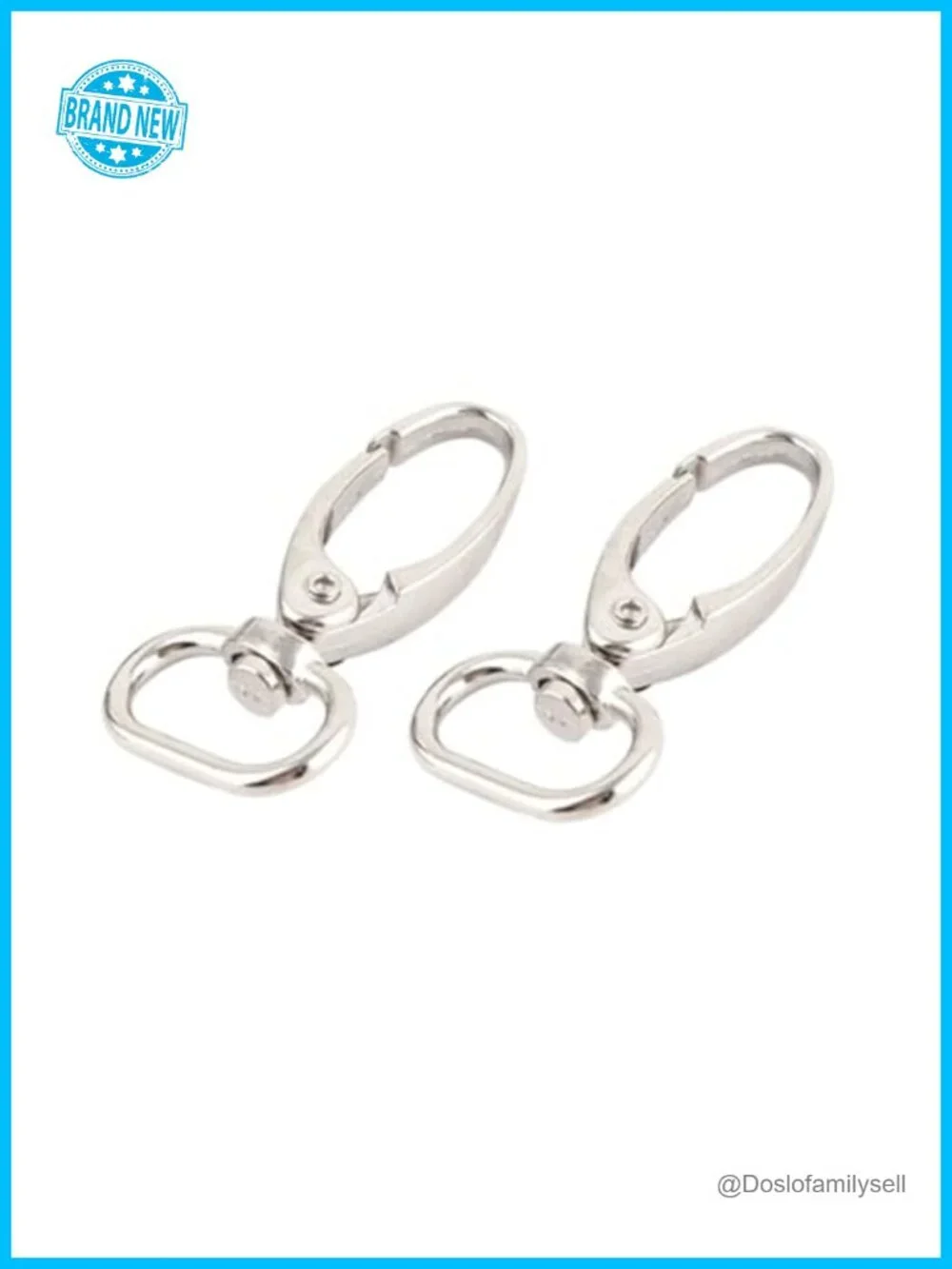 Metal Swivel Lanyard Snap Hook Lobster Claw Clasp Clips 10 Pcs